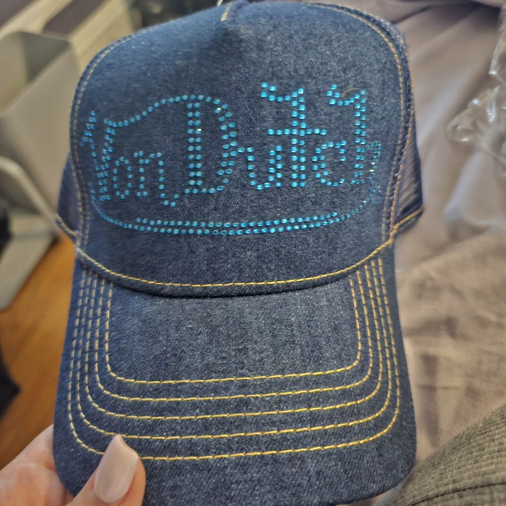Von Dutch Dark Blue Denim Hat